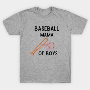 Baseball Mama Of Boys T-Shirt